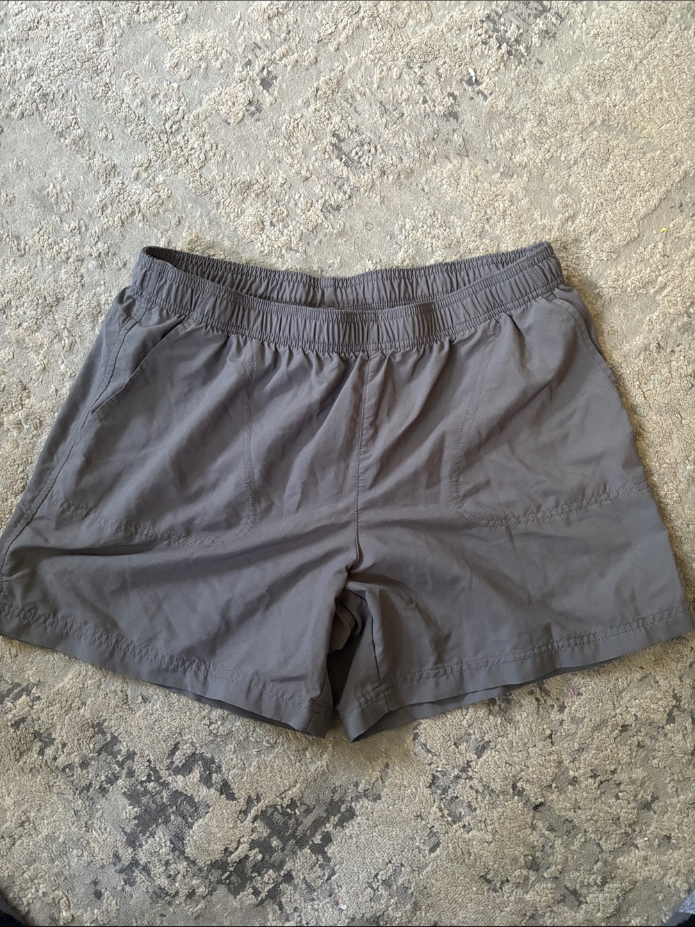 Columbia Women's Gray Elastic Waist Athletic Shorts